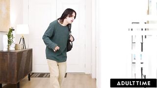 ADULT TIME - Pervert Stepson Caught Watching Redhead Breasty Stepmom Lauren Phillips Doing Exposed Yoga