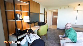 Wife Denies Spouse Sex So This guy Cheats With Latin babe Housekeeper on Vacation!