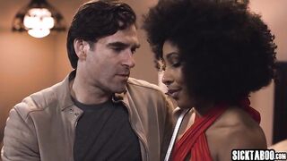 Tiny melons black cheater Olivia Jay banged her large knob lover Ken Feels