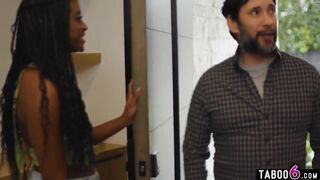 Black mother I'd like to fuck cutie not impressed by her siblings boyfriend who tried to bang her