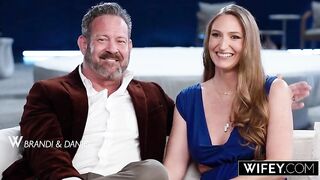 WIFEY Married mother I'd like to fuck Brandi Johnson Gets Spit-Roasted And Creampied Whilst Hubby Watches