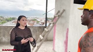 BBC catches 2 marvelous youthful babes on the terrace