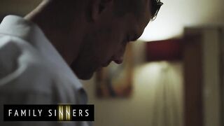 FAMILY SINNERS - Hot Cutie Plays With Her Boyfriend’s Father’s Weenie Until It Rises For Her Enjoyment