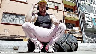 Jackal of the Insurgentes bars CDMX doing homo porn like a tractable faggot doxy with a chastity cage on his tiny wang