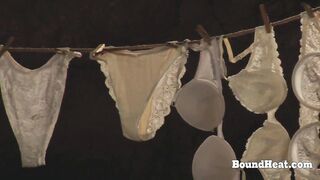 Bound Up And Punished Lesbo Thrall Orgasms From Electro Shock