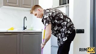 RIM4K. Chap gets his asshole licked for the 1st time in advance of drilled 2 pleasant chicks