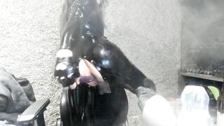 Sissy anal training, full of dildos and a bottle :p