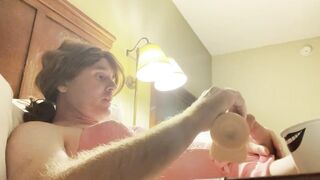 CindiCsissy 1st time eating my own cum