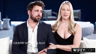 WIFEY BBC Hungry Golden-haired Country Hotwife Gets Dicked Down Hard In Front Of Hubby