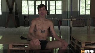 Boynapped - Teaching His Fresh Large Dicked Sub Part two: Dominant Strokes His Subs Mighty Jock