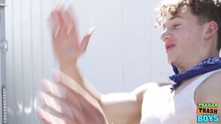 TRAILERTRASHBOYS Car Washing Turns Into Sex With Felix Fox And Michael Roman