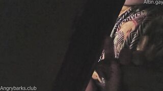 Risky Public Tugjob Below Table in crowded Sports Bar