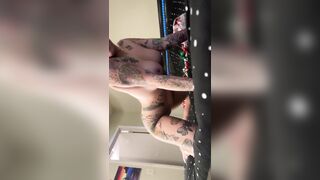 Large tit gf Lola Maverick teases and plays in couch