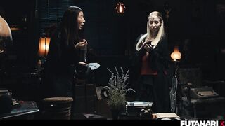 Sexy Chicks Taking Turns In Growing Futanari Rod - Tiny T-girl Creampies & Cleanup Italian Brunette hair Cunt