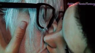 Unforgettable and Hardcore Movie scene Night with big beautiful woman Granny (Neverseen CG Animation)