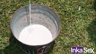 INKA SEX - THERIAN VACA Mega Large Melons Colombian is screwed and milked - Mishell Morales.