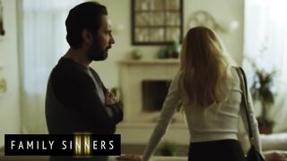 FAMILY SINNERS - Seductive Golden-haired Stepsister Surrenders To Her Stepbrother’s Unfathomable Oral-job Joy