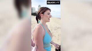 Fascinating Beach Vibes With Breasty Chick Jade Harper