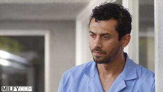 MILFY Curvy older Syren rides his youthful jock poolside