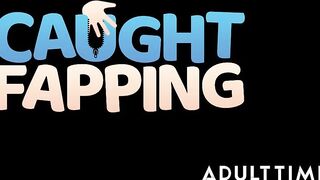 ADULT TIME - Sexy Chick Gizelle Blanco Caught Virgin Stepbro Screwing Sex Toy! Suggests Her Twat Instead