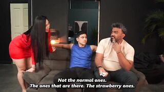 Stepmother and stepson have sex behind her spouse's back - this chab catches 'em!