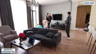 Estate agent bangs youthful wife hard during abode viewing whilst her cuckold spouse is at work!