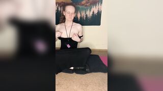 Redhead Alt Office Hottie Relaxes After Lengthy Week