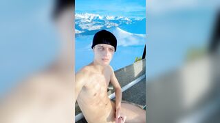 Public Ski Lift Masturbationen