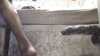 taking all 9 iches of bbc sextoy