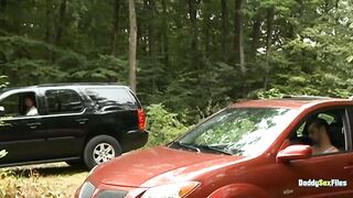 DaddySexFiles: Jake Metallic And Will Swager Get Indecent In The Park And Car With Bryan Slater