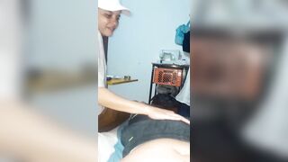 Hawt trio!! My wife finds her superlatively good ally sucking my penis and joins in. We've an astounding 3some.