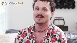 SPANKBANG GOLD - Bombshell Stuffed in Each Gap by Stepbro & Stepdad at the Poker Table