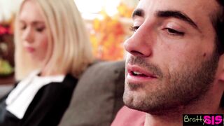 Dong Gobbling Pilgrims Sky Pierce & Emily Willis get Stuffed with Stebro's Wi...