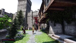 Attack on Titaness - Hawt Black destroys Skyrim