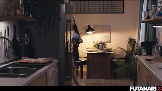 FUTANARI mother I'd like to fuck - Large Titties Clea Gaultier Infected by Tranny Fever Turns Into Trans Beauty & Screws Her Blond Girlfriend