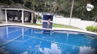 I hid from my stepmom and this babe discovered me masturbating, This babe got upset and taught me how to be a lesbo