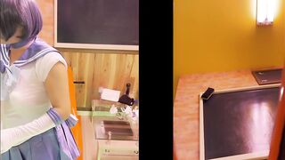 Sailor mercury's masturbation with nipp toy and anal put in. Please see my asshole!