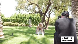 BTS - Tiny Jesse Pony Gets Her Melons Out During A Photoshoot!