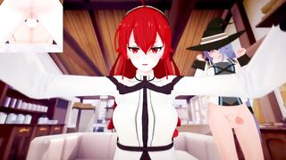 Futas Roxy Migurdia and Eris Greyrat Hunk taker POV