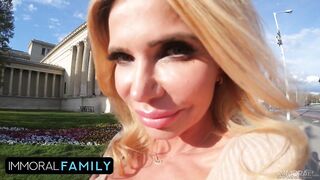 Golden-haired mother I'd like to fuck Seduces Stepson For Secret Babysitting Sex!