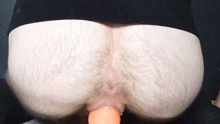 trans male takes a biggest knot then gets CREAMED