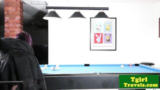 Tattooed tranny pornstar masturbating solo