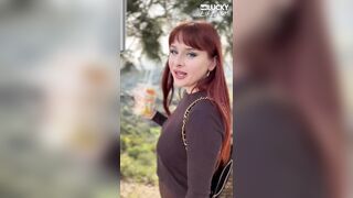 Large Booty Redhead Odette Fox Likes Outdoor Sex