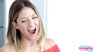 "Show Us Your Weenie Stepbro, We Wish To Exchange Your Cum" - Ivi Rein Rebecca Volpetti 3some Facial