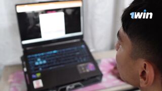 The technician screws me and my spouse catches us, we end up having a sexy trio PT 1-KATTY BLAKE