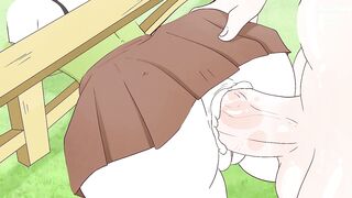 Alex got stuck in the fence on purpose and Steve drilled her! anime (porn comics sex )4K 2026