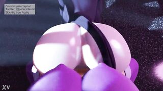 Raven gets cumflated by shemale hentai starfire