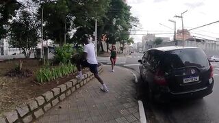 Banging the cunt and butt of the sexy gym beauty on my bed.