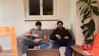 Str8 Ally Helps Homo Bro Wanking