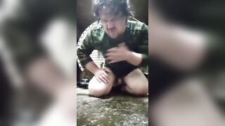 Masturbation of a homo thrall! I'm a serf to my weenie and new cum!